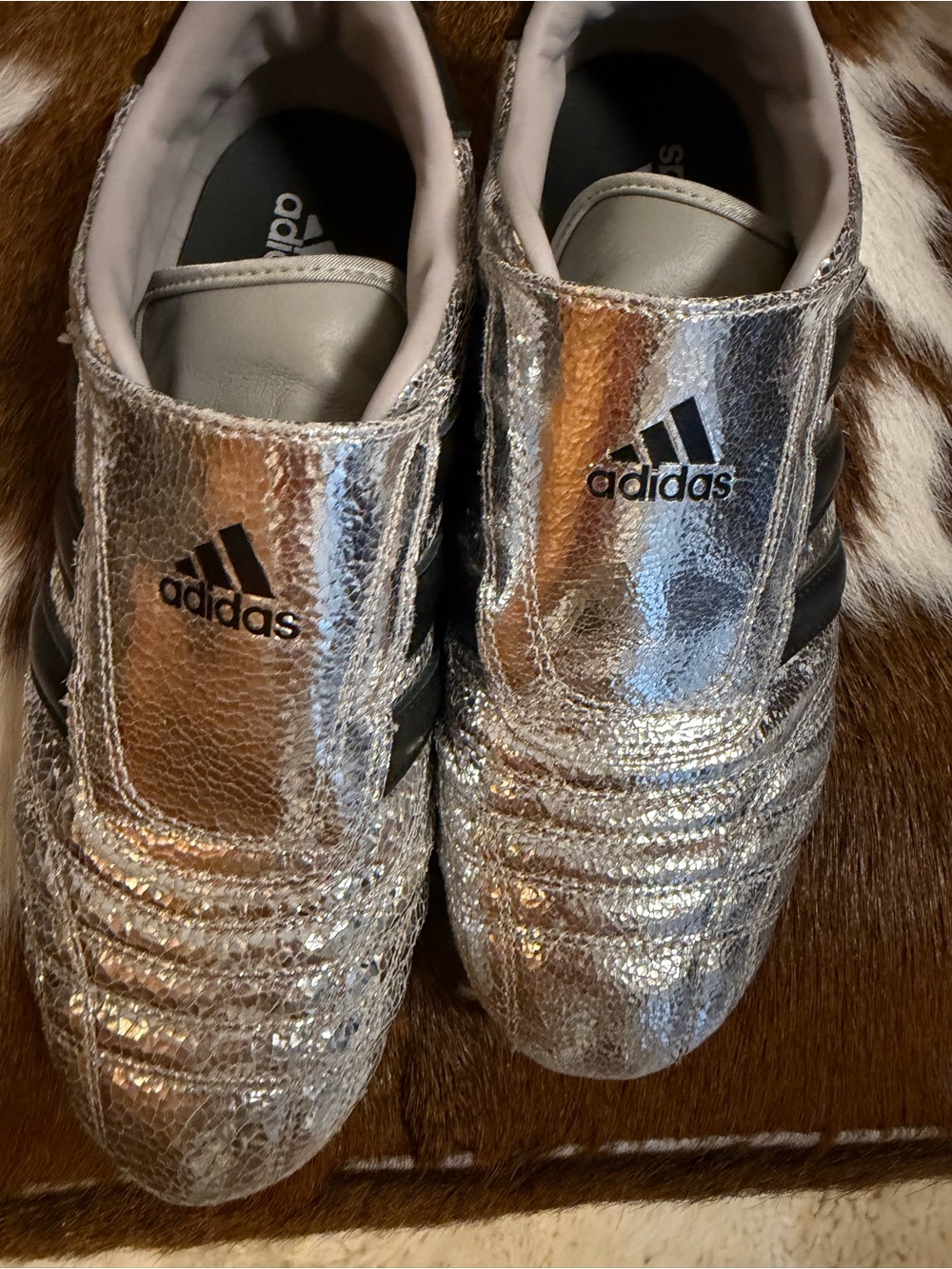 adidas Silver Metallic Slip-On Women's Sneakers